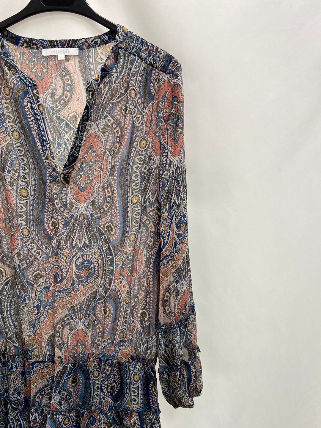 SCALPERS.Vestido corto estampado T.s