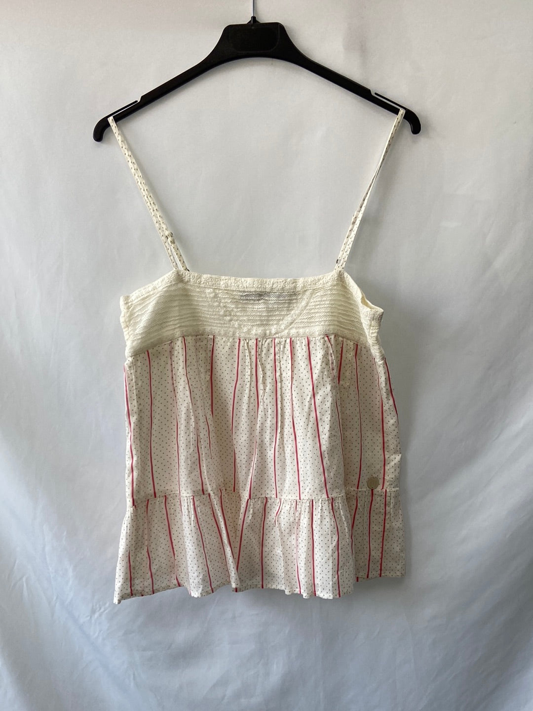 CALVIN KLEIN.Top doble textura T.XS