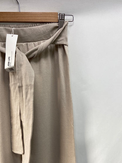 ZARA.Pantalones beiges punto T.s