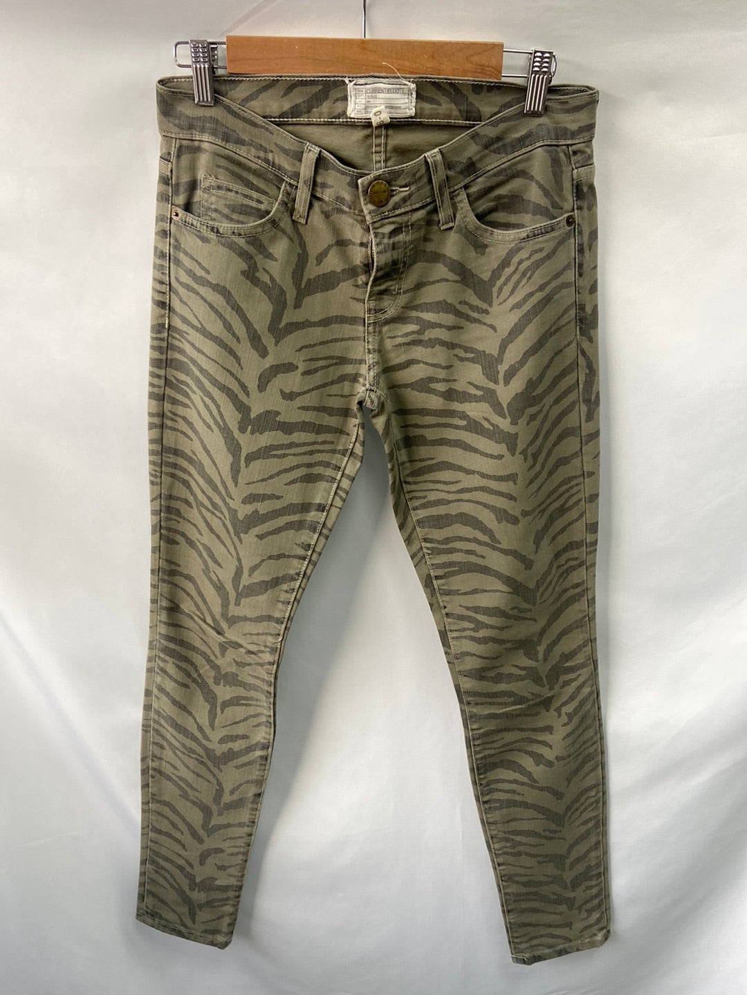 CURRENT ELLIOT. Zebra green pants S.38