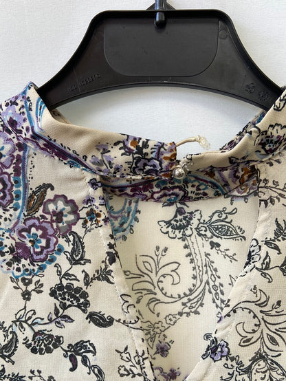 CALLIOPE.Blusa beige amebas T.M (Tara)