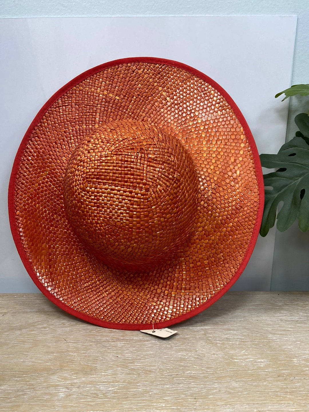 JAMIR. Orange straw hat