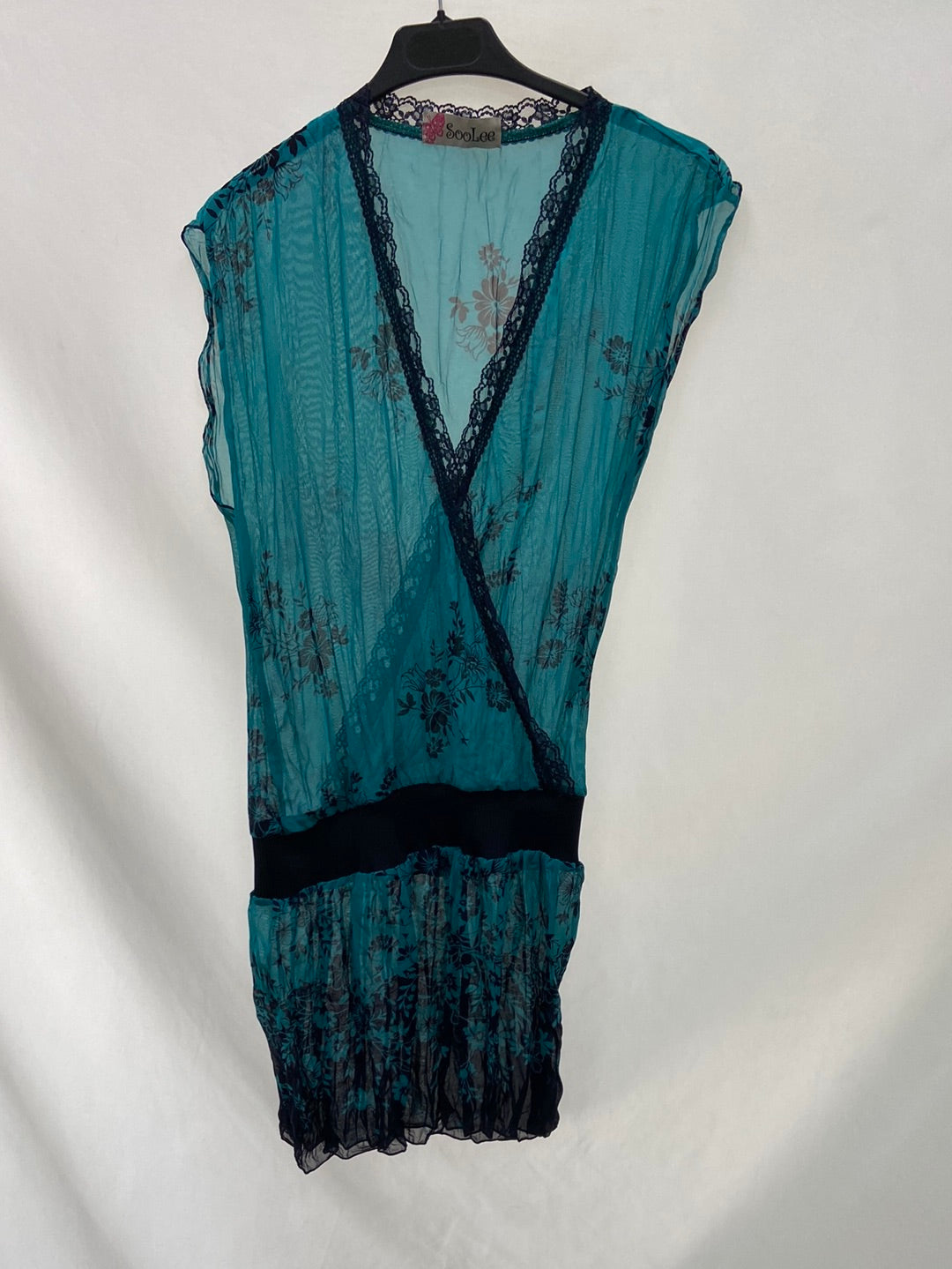 SOOLEE.Transparent silk dress TM