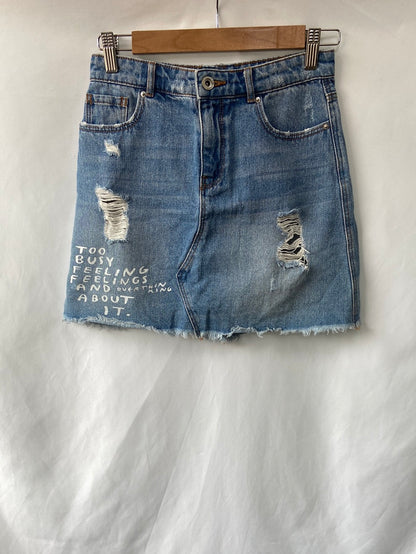 SPRINGFIELD. Falda denim T.XS/S