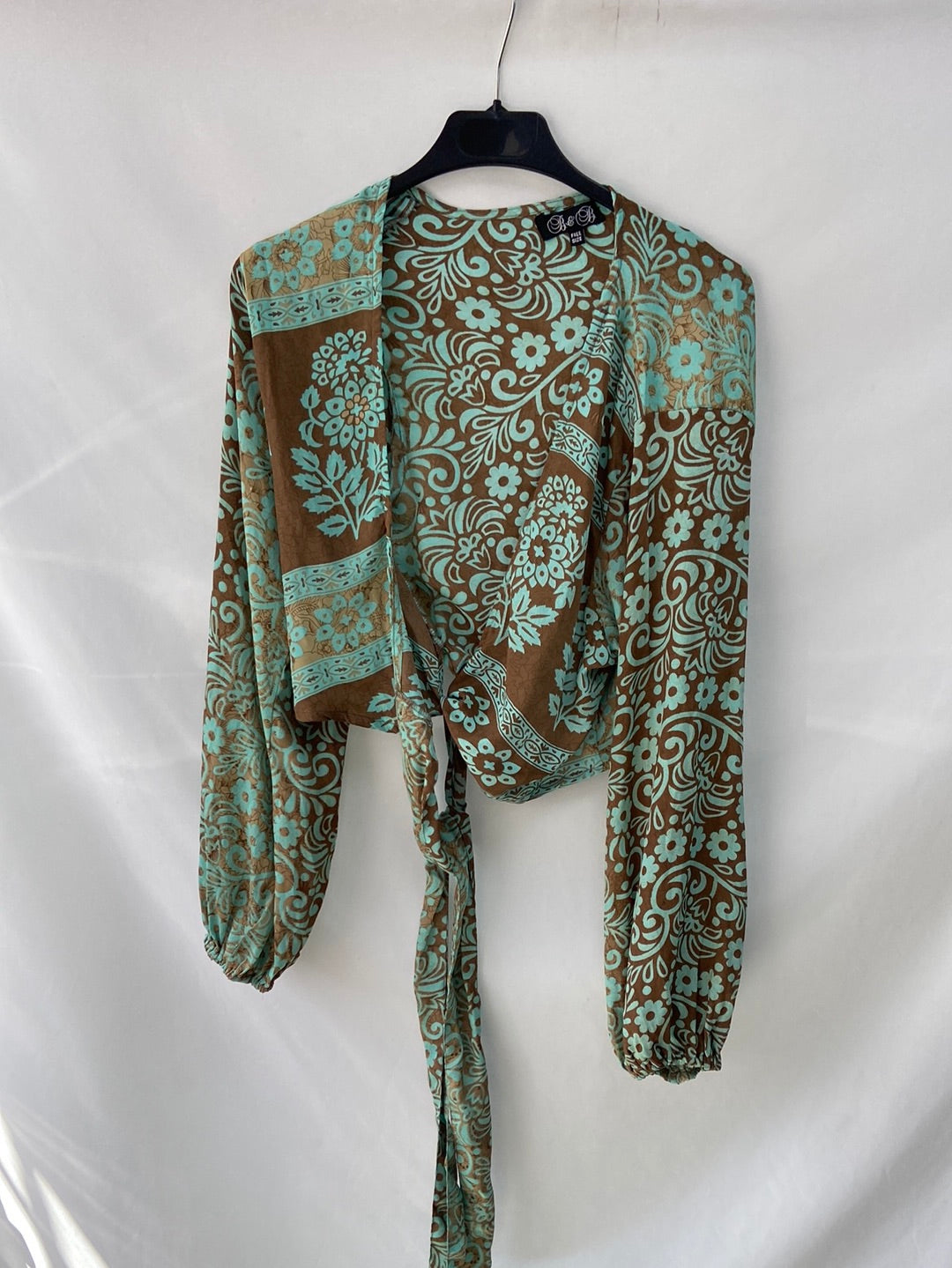 B&B.Blusa seda cruzada TU(s/m)