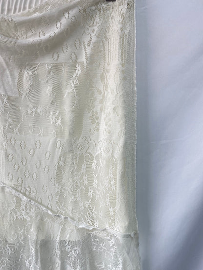 OTRAS.Falda midi encaje T.m