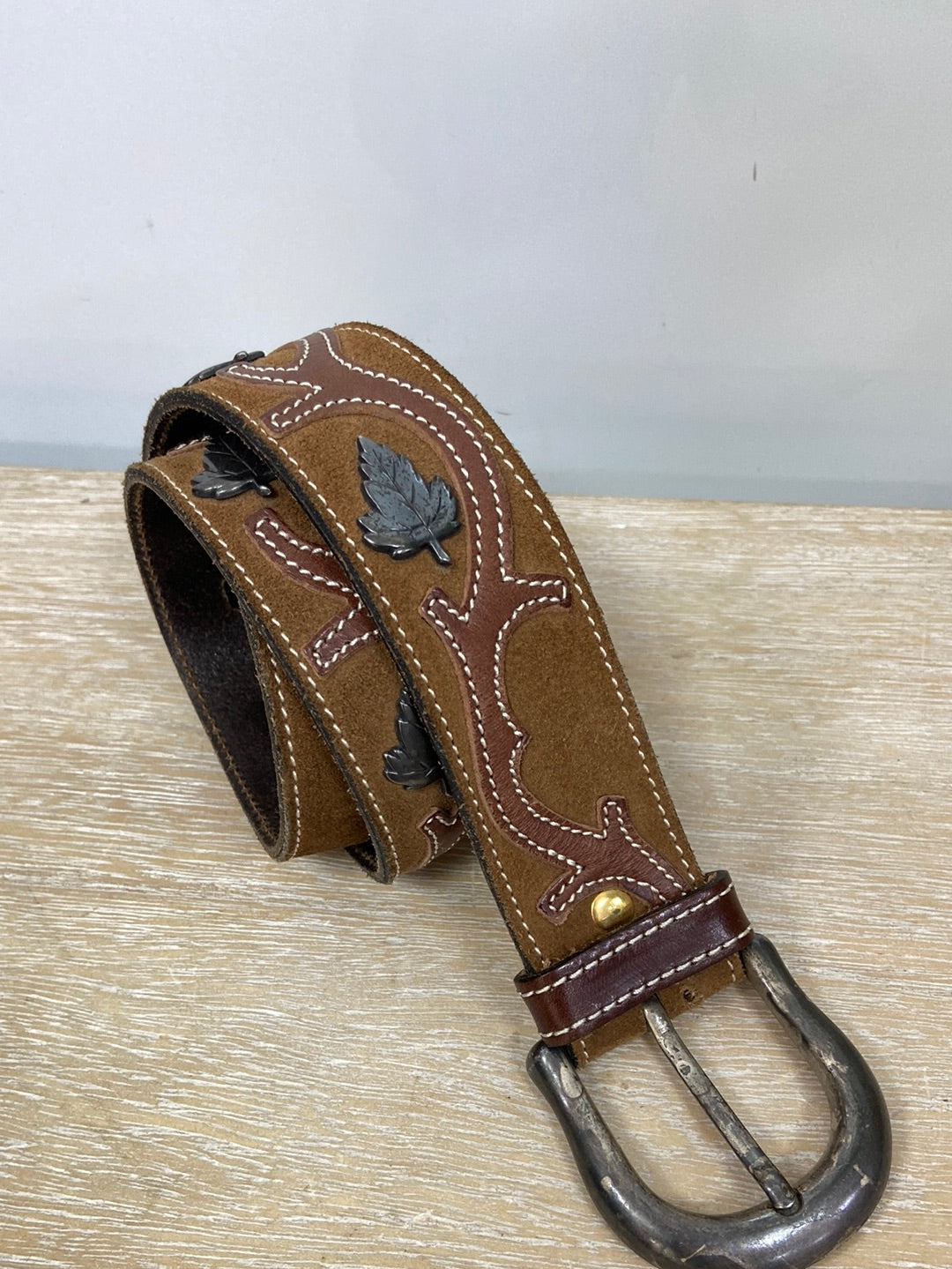 OTRAS.Cinturón piel vintage