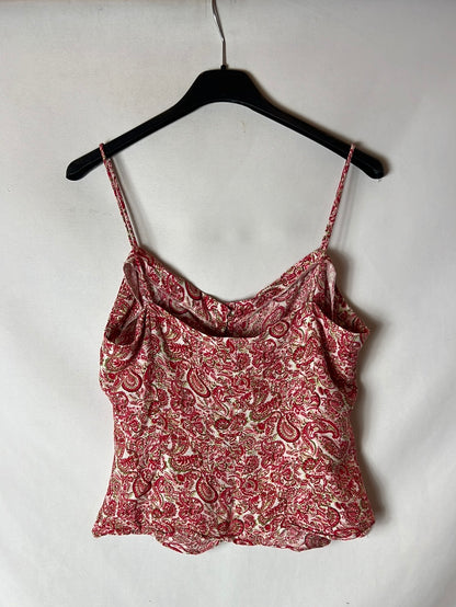 TRUCCO. Top tirantes flores. T 44 (L/XL)