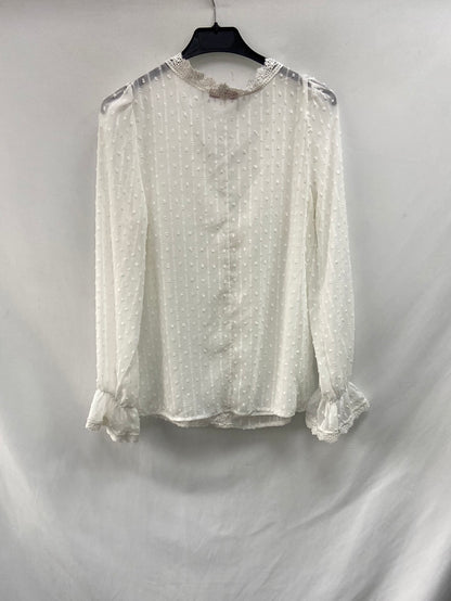BANOFFEE.White plumeti TS blouse