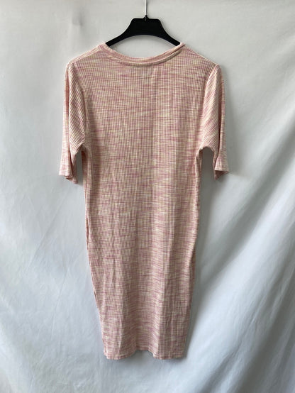 PRIMARK.Vestido ajustado punto canalé T.42 (m)