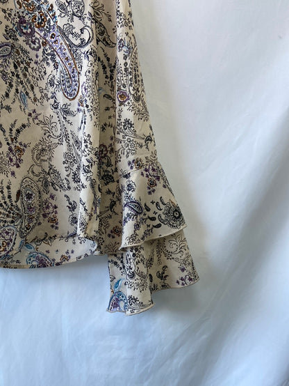 CALLIOPE.Blusa beige amebas T.M (Tara)