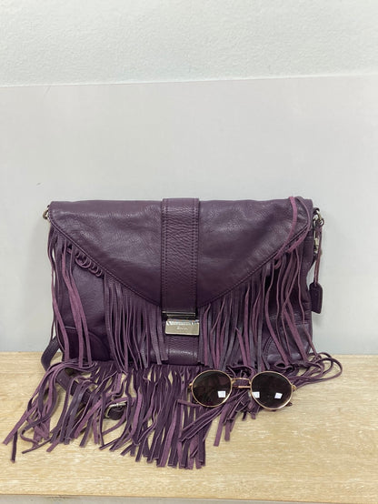 ZARA.Bolso morado flecos