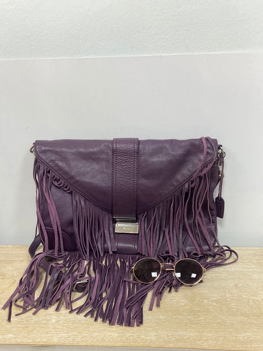 ZARA.Bolso morado flecos