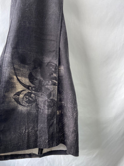 OTHERS. Grey dress tied at the neck TM