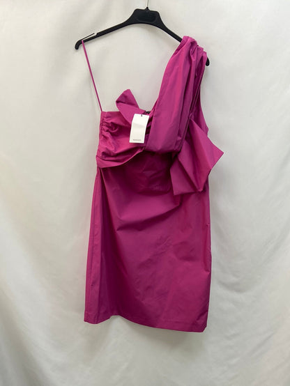 MANGO. Asymmetrical pink dress TL