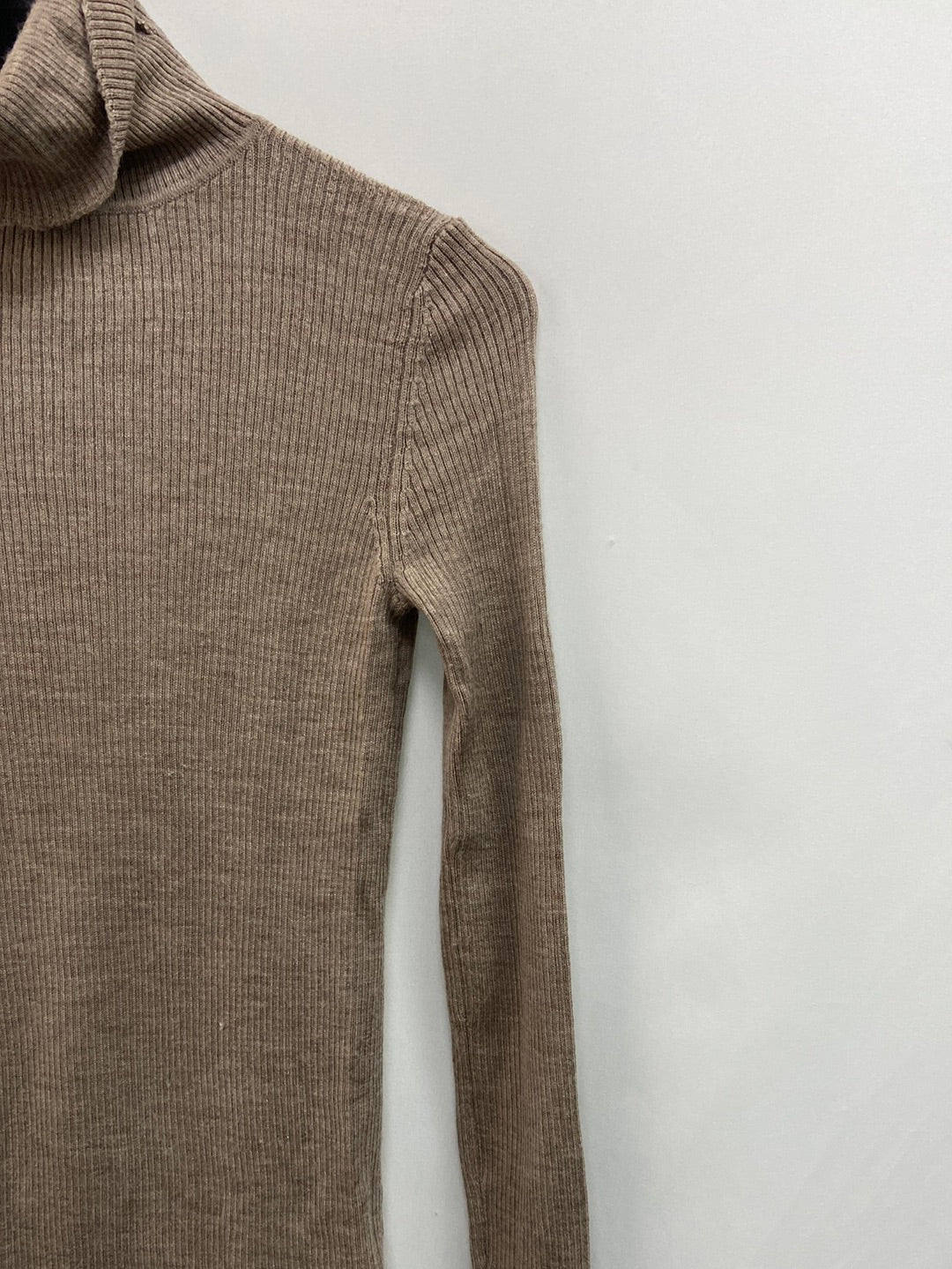 UNIQLO. Jersey beige canalé T.xs