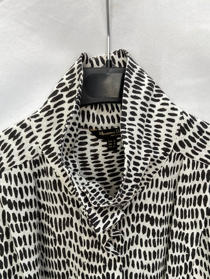 MASSIMO DUTTI.Ts printed oversized top