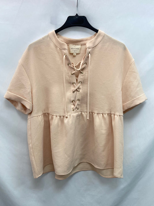 SÉZANE. Oversized pale pink blouse T.34
