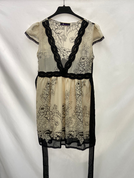 MINA UK. Sheer blouse/short dress TS/M