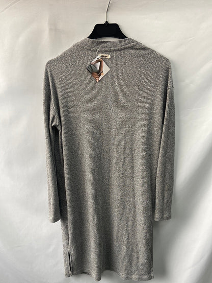 DOUBLE AGENT. Chaqueta/cárdigan punto gris T.xs