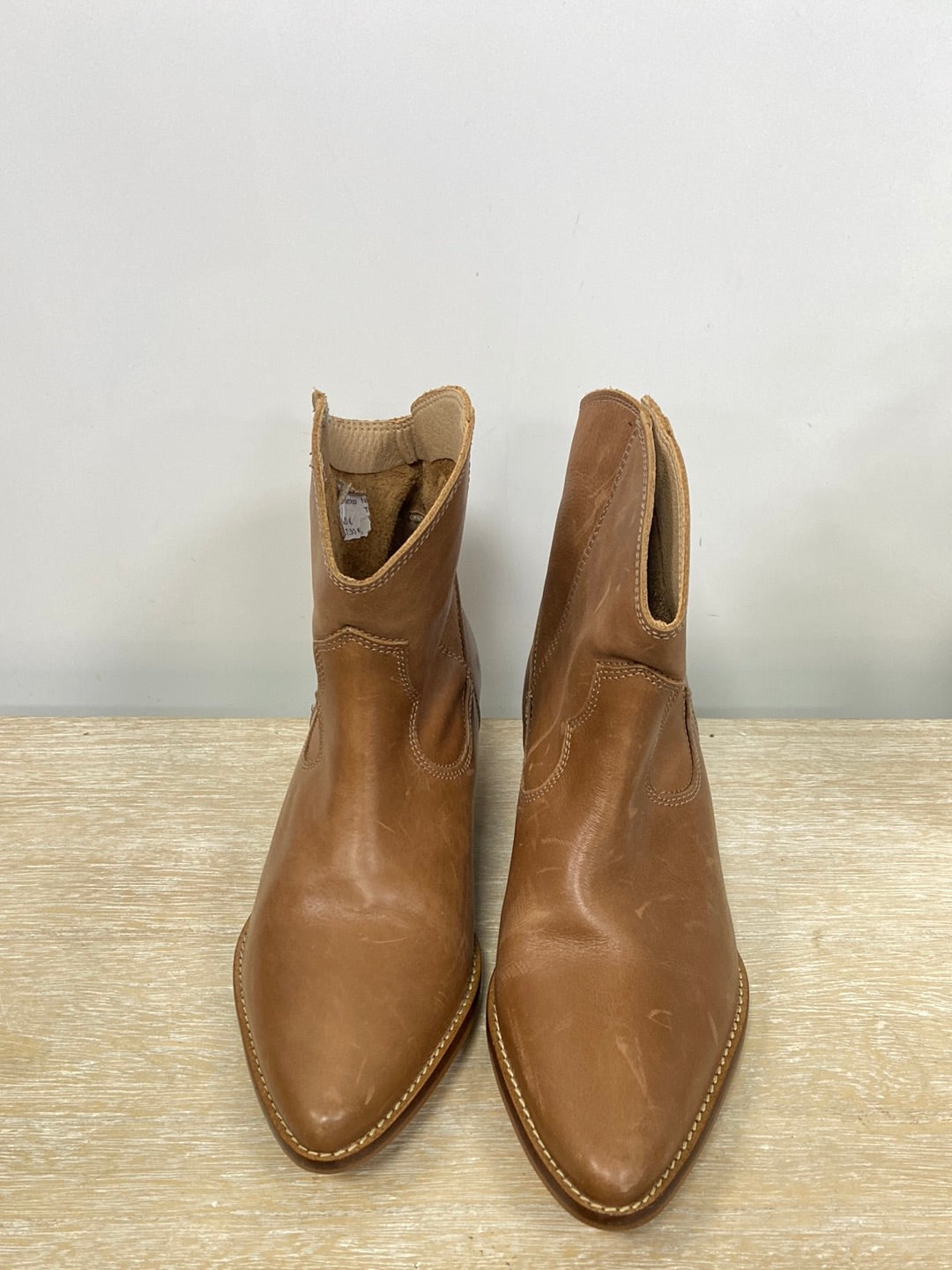 CODYFER.Botines camel piel T.36 (Tara)