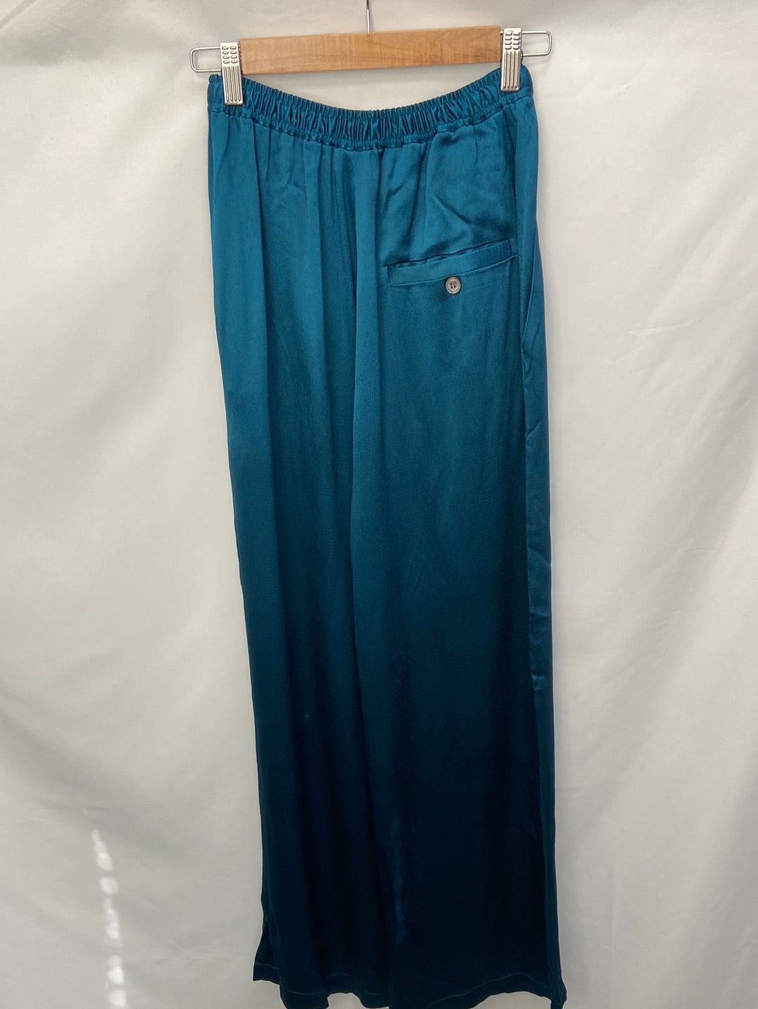 TCN.Blue satin palazzos T.36