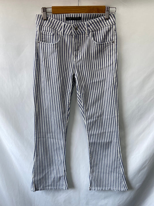 ZARA.Striped flared trousers T.xs