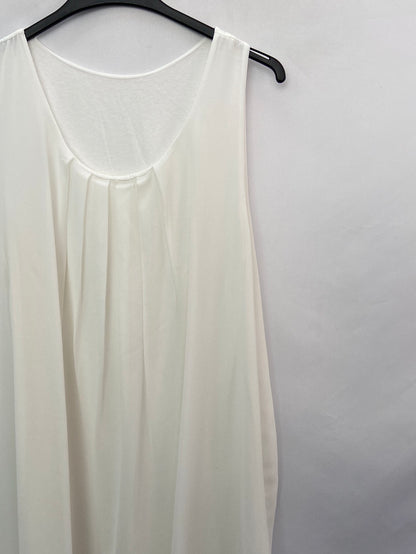 OTHERS.White pleated dress TU(m)