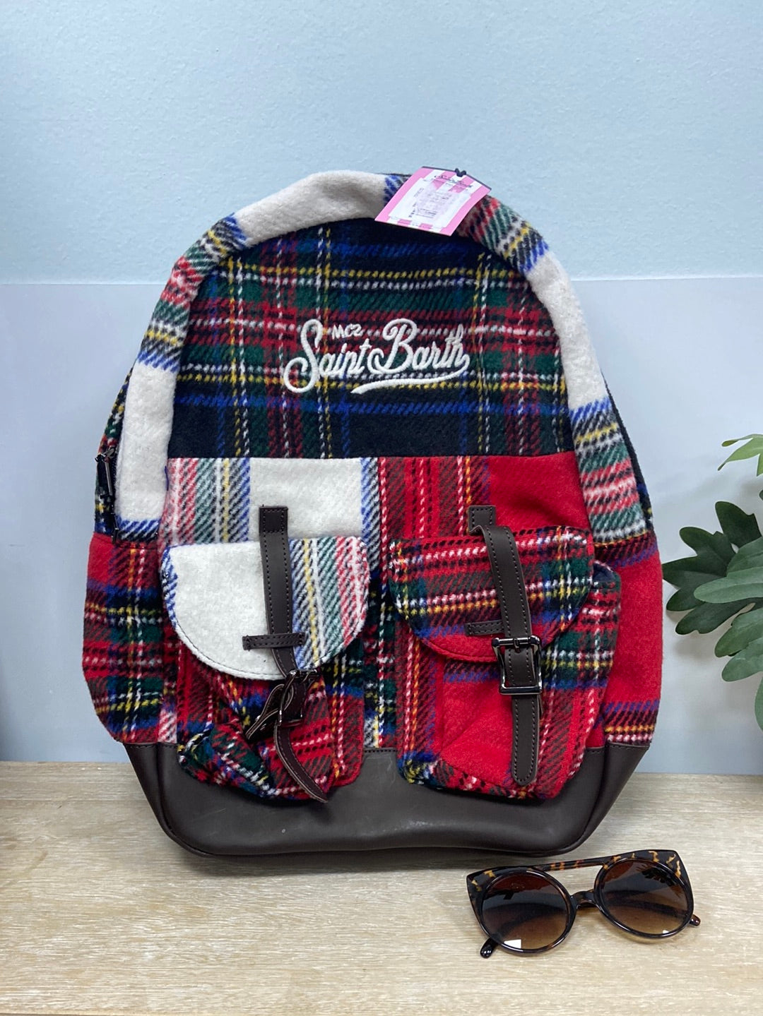 SAINT BARTH.Mochila cuadros escoceses