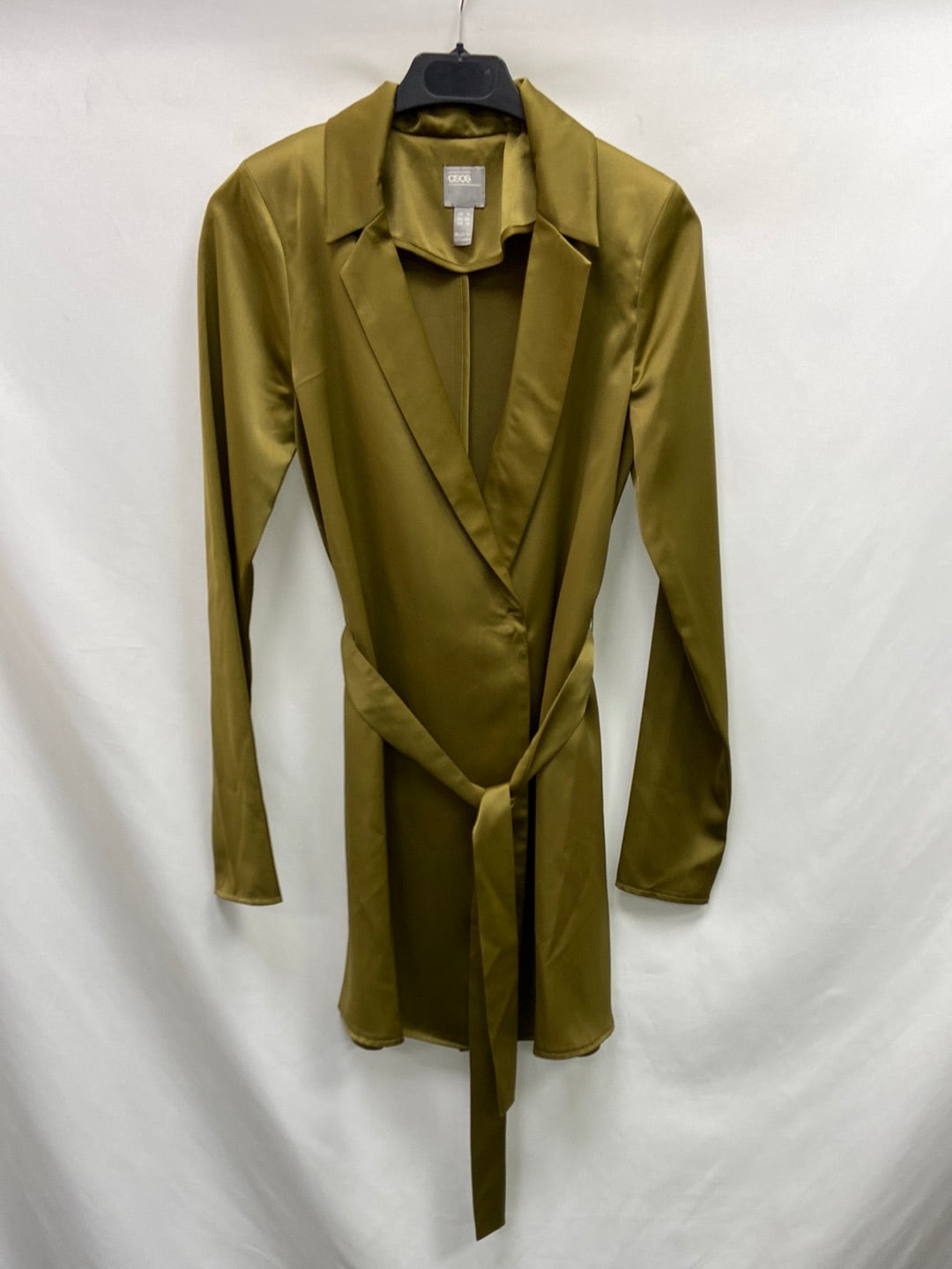 ASOS.Green satin blazer S.32