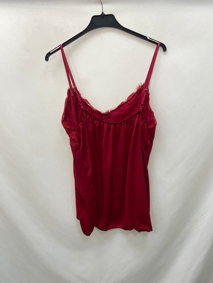 OTRAS.Top rojo lencero TU(L)