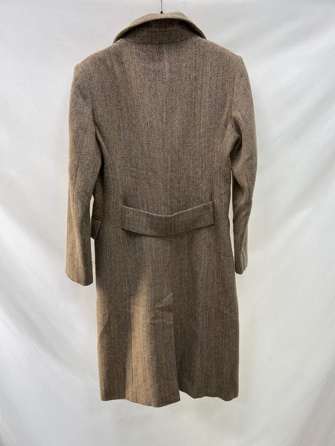 C2C. Abrigo beige de espiga cruzado T. xs/s