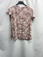 UP2FASHION. Camiseta rosa flores T.m