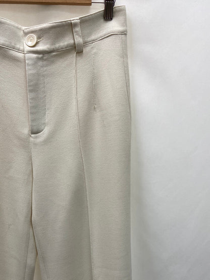 ZARA. Raw beige pleated trousers Tm