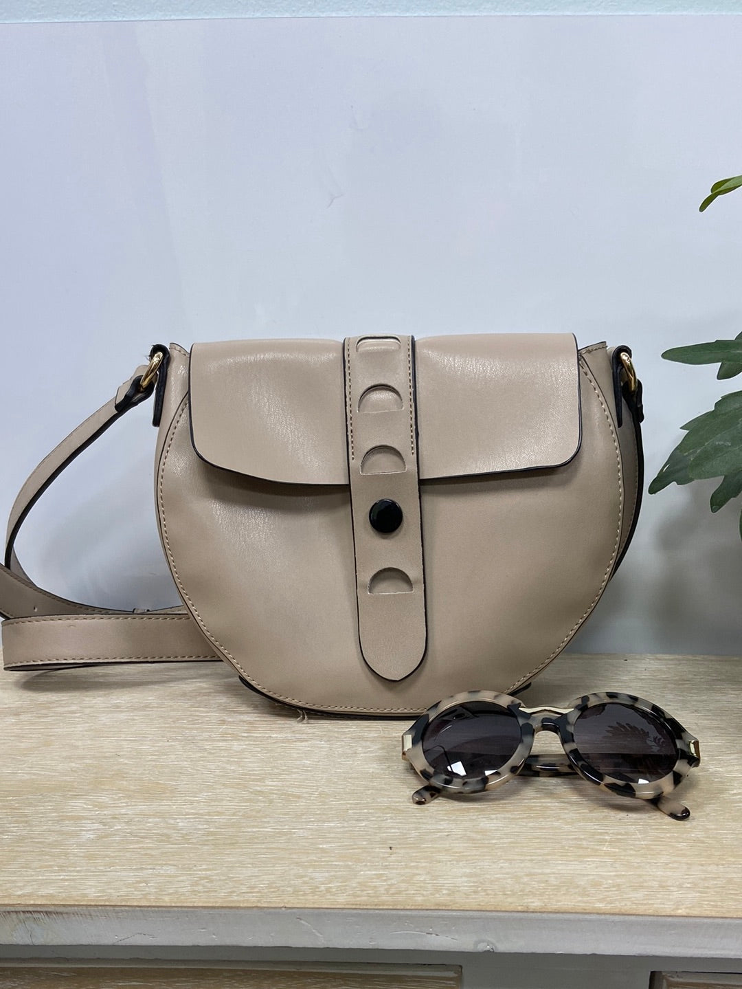 OTHERS. Beige shoulder bag