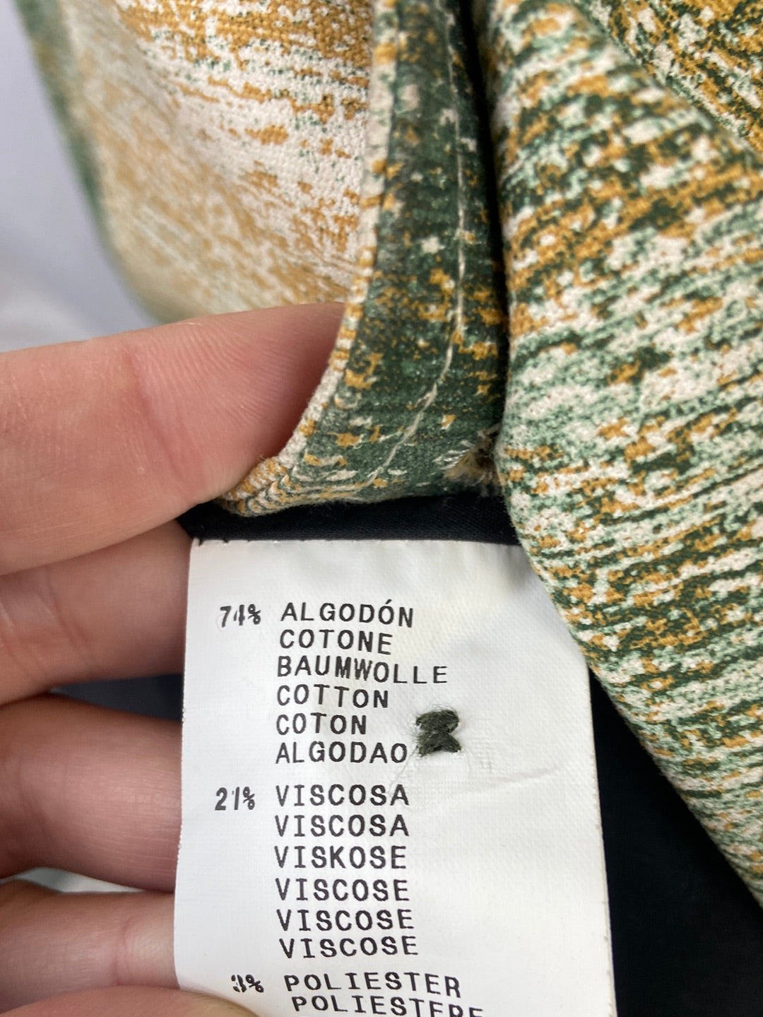 CUSTO.Long printed coat T.44