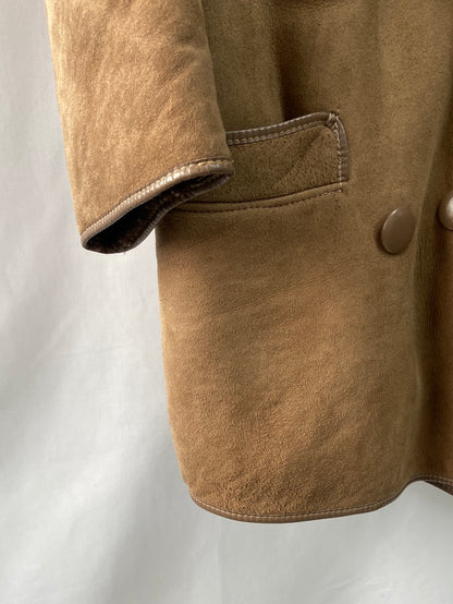 VINTAGE.Camel fur coat TU (M/L)