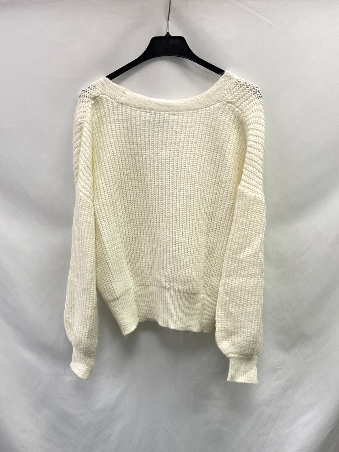 PRIMARK.Cárdigan blanco oversized T.XXS