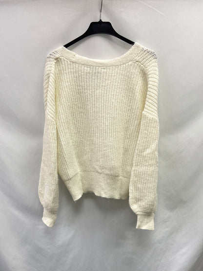 PRIMARK.Cárdigan blanco oversized T.XXS