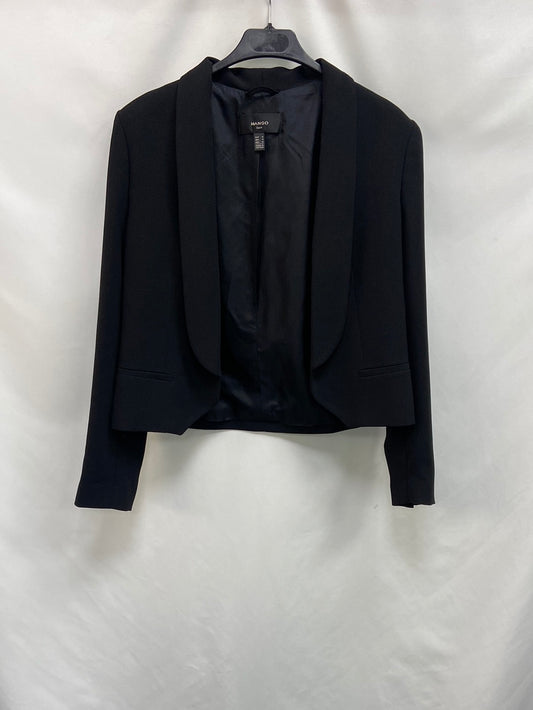 MANGO. Blazer negra cortita T.m