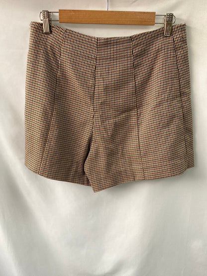 MANGO.Falda pantalón pata de gallo T.38