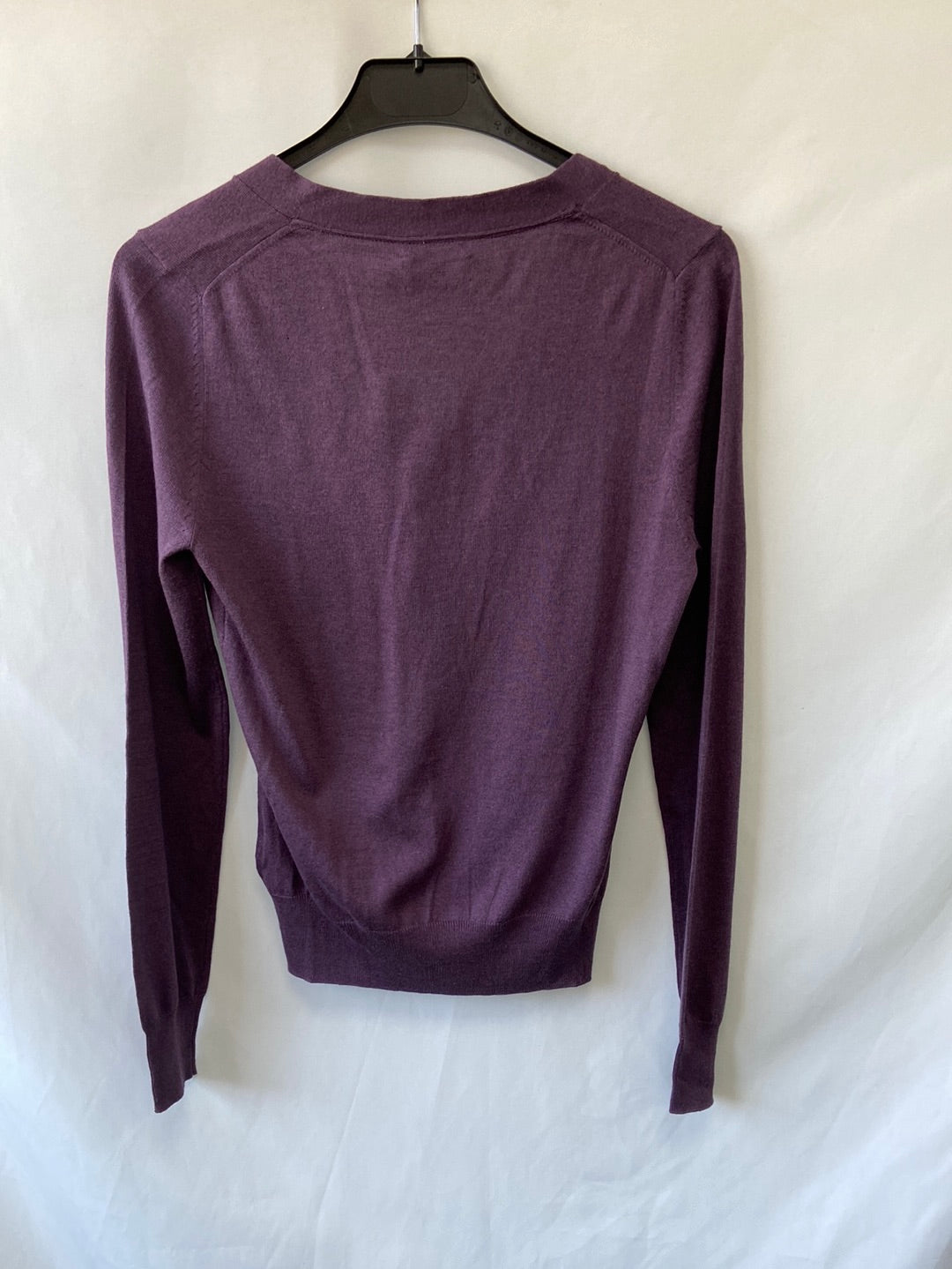 MASSIMO DUTTI.Rebeca punto morada T.s