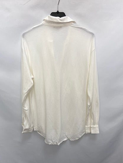 MASSIMO DUTTI.Oversized fluid white shirt T.xs