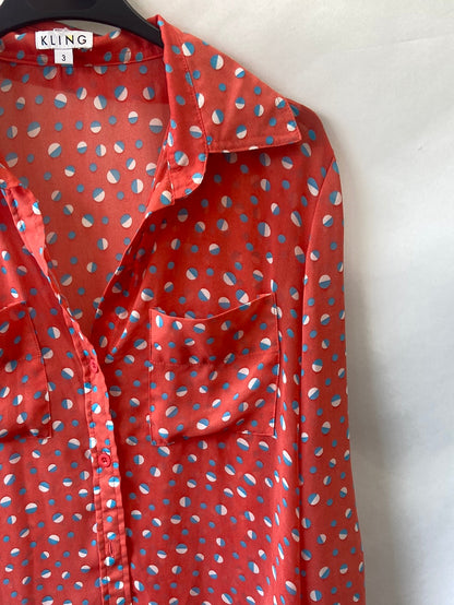 KLING. Blusa fluida estampada T.xs