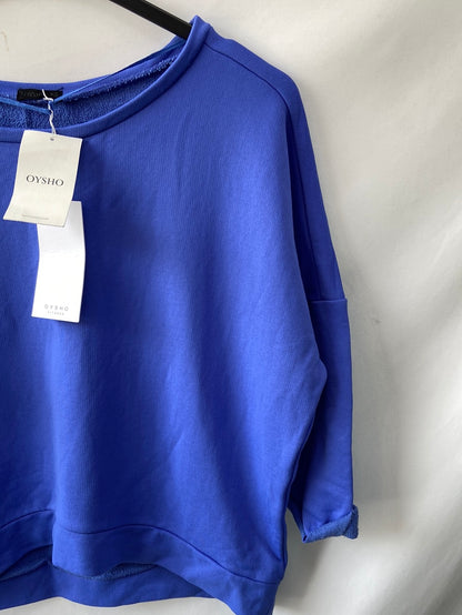 OYSHO. Blue Ts Top/Sweatshirt