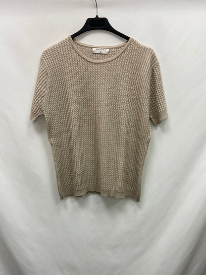 MORGAT.Top punto beige T.M