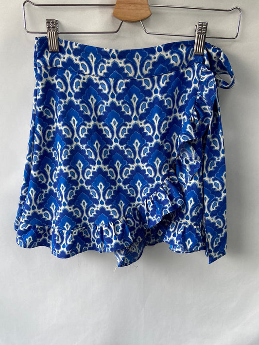 ZARA.Falda pantalón azules T.XS