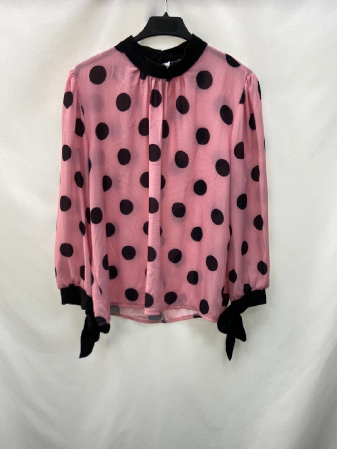 SENSE.Pink polka dot blouse TM