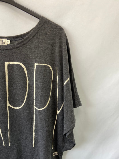 MOLLY BRACKEN.Camiseta amplia gris TU (s,m,l)