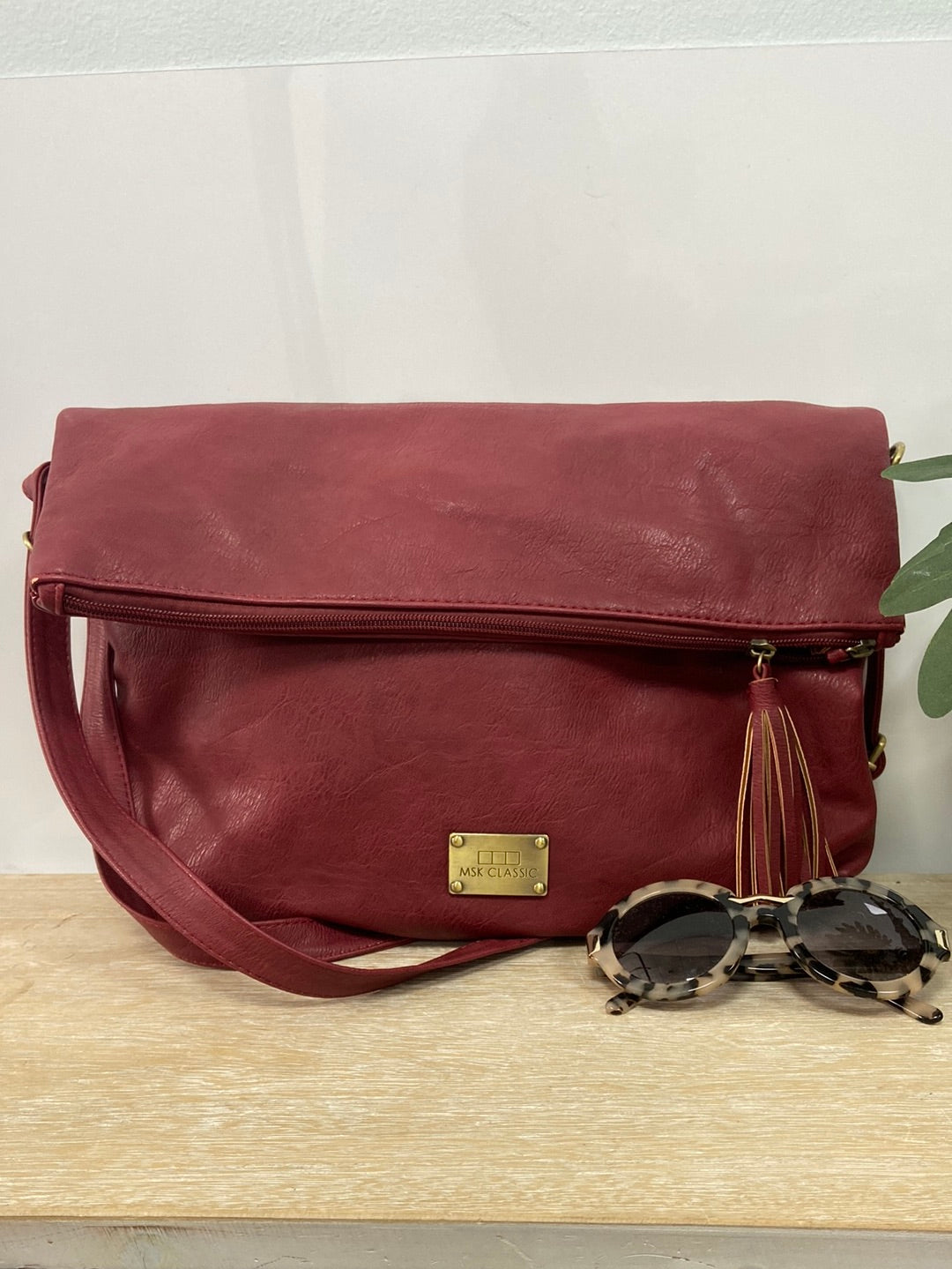 MISAKO.Bolso burdeos